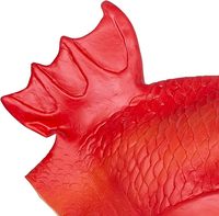 Masque en Latex à tête complète de haute qualité masque de Costume de poisson rouge rouge réaliste pour Cosplay fête d'halloween personnalisable