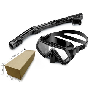 HhaoSport - Juego de máscara y snorkel para buceo, 17 cm x 11 cm, 48 cm de longitud, equipo de buceo para natación y exploración subacuática - Product Image 2