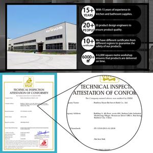 Évier de cuisine intelligent numérique caché Kahnos Single Nano Black, fait à la main, sous plan, compatible lave-vaisselle et trois trous - Product Image 2