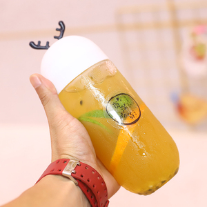 PET Plastic Square Juice Bottle 500ml Empty Beverage Water Bottles With Cap For Tea Smoothie Juice Packaging - Product Image 3