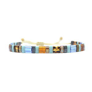 Bestseller Boho Premium-Qualität Handgefertigtes Miyuki Tila Perlen Damen Verstellbares Armband für Geschenke - Product Image 1