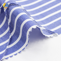 Tissu de courtepointe chemise alternative tissu de fil teint tissé uni 65% Polyester 35% coton tissu à rayures Jacquard pour chemises