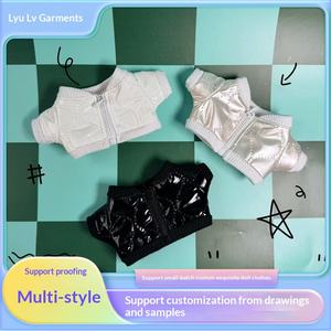 Completo Giacca e T-Shirt in Cotone alla Moda per Bambole di Stoffa, Giacca Brag e Maglietta 17cm per 7-14 Anni - Product Image 2