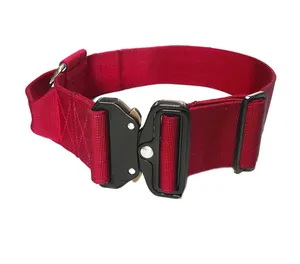 5cm 4cm 2 pollici grande collare per cani di grossa taglia personalizzato fibbia in metallo duty Nylon comfort Tactical combat dog collar Pet