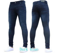 Luxe Cowboy en forme de botte cloche bas Design de mode jean urbain pour hommes bord brut lavé déchiré printemps automne-petit ami jean