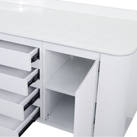 Meubles de clinique médicale, station de travail avec évier et armoire de rangement pour instruments, mobilier de clinique dentaire
