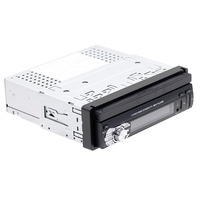 Radio Estéreo para Auto de 1 Din y 7 Pulgadas con Mirror Link, 12V, Reproductor de Audio FM, MP4, MP5, USB, TF, Video, Pantalla Táctil Retráctil con Bluetooth
