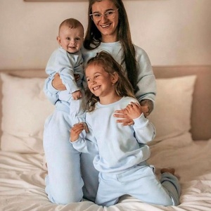 Autunno inverno maglione Joggers <span class=keywords><strong>padre</strong></span> <span class=keywords><strong>e</strong></span> <span class=keywords><strong>figlio</strong></span> abiti coordinati madre figlia vestiti famiglia tuta Casual tuta - Product Image 3