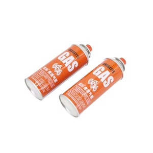 Lon khí gas butan kim loại thiếc 100ml 200ml 330ml có thể nạp lại, bán chạy, in logo tùy chỉnh, dùng cho cắm trại - Product Image 1