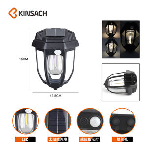 Commercio all'ingrosso Super luminoso sensore di movimento ad energia solare lampada da parete per l'interazione all'aperto giardino lampadina in tungsteno impermeabile - Product Image 2