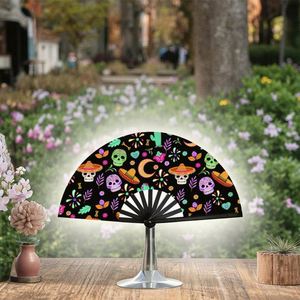 Éventail pliant en bambou de 13 pouces, grand format, pour la danse, avec logo personnalisé imprimé par sublimation, bruit sonore, idéal pour les mariages - Product Image 3