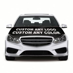 Bandera Promocional Personalizada para Capó de Coche al por Mayor, Tamaño Elástico Ajustable, Diseño de Logotipo para Cubrir el Capó del Motor y el Espejo - Product Image 1
