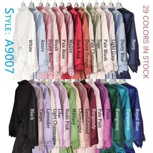 Femmes mode solide couleur mat soie robes Style A9007