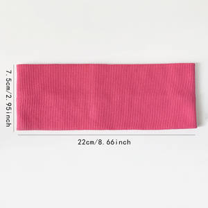 कस्टम वाइड ब्रिम खिंचाव हेडबैंड महिला फेस मेकअप स्प्रिंग नेट स्पोर्ट्स नॉट सॉफ्ट हेडबैंड रैप गर्म क्रोकेट महिलाओं - Product Image 4