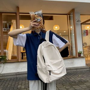 Mochila versátil de color sólido para escuela secundaria y mochila escolar de gran capacidad - Product Image 2