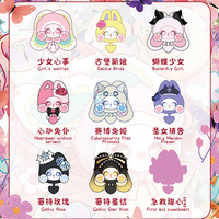 Serie de Bolsos de Peluche Conejo Marshmallow, Caja Sorpresa, Llavero, Figura de Juguete Artístico de Moda, Colgante, Venta al por Mayor para Niñas, China, 14 Años o más