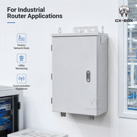 Boîtier de commande électrique industriel étanche IP65 en acier laminé à froid avec porte intérieure