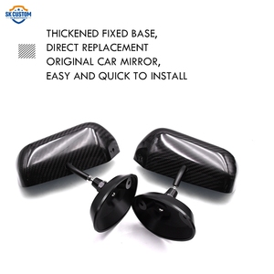 Gương Hai Mặt Brilliant Carbon Fiber Blue Tint Gương Chiếu Hậu Cho GTR Gương Cửa Xe Với Cánh Tay Gắn - Product Image 2