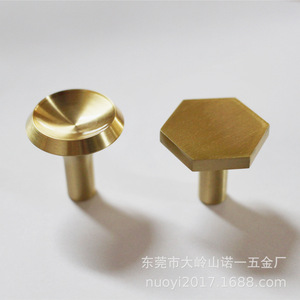 Furniture Handle Round <b>Copper</b> 31x33mm Scandinavian Style Wardrobe <b>Knob</b> Durable Solid <b>Copper</b> Single Hole Hook - Product Image 4