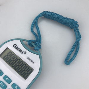 Gaona DS-228-8 Mini Calculator 8 Digits Blue Lanyard Battery Powered For Office School Use - Product Image 3