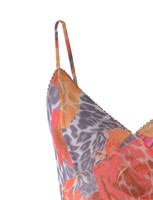 Robe longue en maille respirante à imprimé floral et léopard pour femme, ODM été