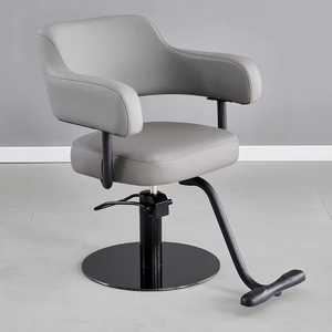 Silla de Peluquería Giratoria con Altura Ajustable, Base de Acero Inoxidable, Silla de Belleza para Peluquería, Venta al Por Mayor - Product Image 6