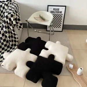 Irregular Puzzle Plush Pillow Sofa Pillow Cushion Decoration Sleeping Nap Pillow