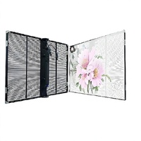 Écran LED transparent et flexible P2.64 P3.91, haute luminosité 1800cd, mur vidéo pour vitrine de magasin de détail
