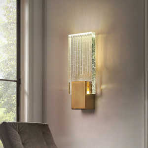 <b>Modern</b> Luxury bedroom <b>wall</b> <b>light</b> led crystal gold luxury <b>wall</b> lamp for corridor lighting - Product Image 1