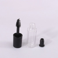 Conception unique Mini Lip Gloss Container 3ml Tube de brillant à lèvres Tubes de mascara transparents avec couvercle noir