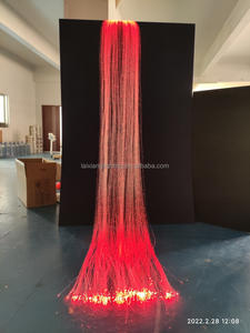 2025 cachoeira fibra óptica cachoeira luz cortina, cortina luz para parede decoração candelabro pingente - Product Image 2