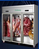 Nouveau congélateur commercial à viande suspendue en acier inoxydable 2026 et vitrine réfrigérée commerciale pour la conservation de la viande fraîche
