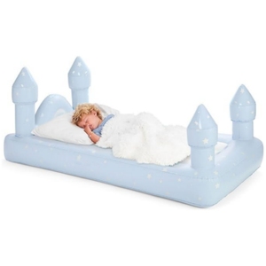 Cama Inflable de Viaje Blue Castle para Niños, Fabricada en Tela Acolchada Cómoda, Colchón de Aire, Cuna para Bebés - Product Image 2