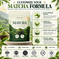 Poudre de thé vert Matcha japonais ultra premium 100% biologique pur 50g 1.77oz Mélange pour boisson Vente en gros Marque privée OEM