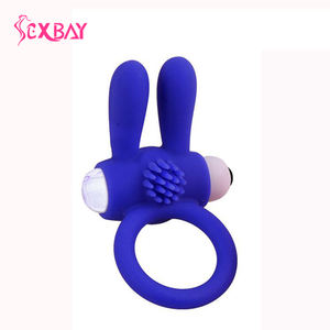 Vibrerende Siliconen <span class=keywords><strong>Cock</strong></span> <span class=keywords><strong>Ring</strong></span> Voor Man Vertraagde Ejaculatie - Product Image 3