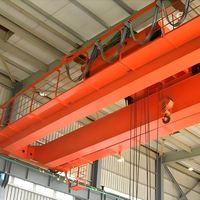 Pont roulant à crochet motorisé de type QD 50/10t, contrôlé par PLC, capacité 5-50/10 tonnes, portée 31,5 m et hauteur de levage 12 m