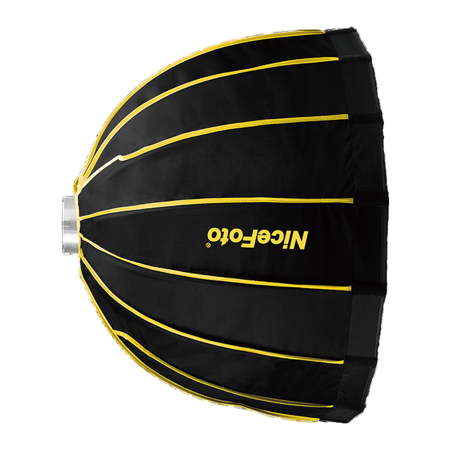 NiceFoto LED-70cm Bowen Mount Softbox Portable Parabolic Photography Softbox With Grid for Studio Video Shooting Box Packaging