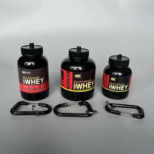 定制标志塑料蛋白粉填料便携式蛋白粉容器漏斗运动健身健身房旅行迷你钥匙扣 - Product Image 1