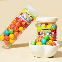 Chewing-gum aux saveurs de pastèque sucrée et de fruits mélangés, emballage personnalisé en bouteille