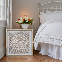 Cadre de peinture d'art moderne en papier Xuan, boîte à ombre en verre, étanche, taille personnalisée, décoration murale pour la maison et l'hôtel