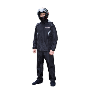 Conjunto de Pantalones y Chaqueta Impermeables y Cortavientos para Motociclistas, 100% Poliéster, Protección Completa del Cuerpo contra Lluvia Intensa - Product Image 1