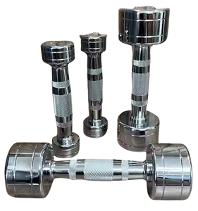 Pure Steel Plated <b>Dumbbell</b> Round Head Solid Commercial Home Sports and Fitness Equipment Shaping - Product Image 3