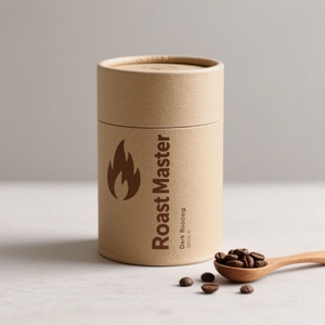 Envases de Tubo de Papel Impresos Personalizados de Grado Alimenticio para Café, Té, Matcha en Polvo, Caja Cilíndrica Kraft Biodegradable, Frascos Premium - Product Image 2