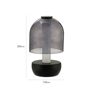 Lámpara de Mesa Retro Floral Inalámbrica Recargable al por Mayor, Iluminación Ambiental, Control Remoto, Pieza Decorativa Elegante para Dormitorio - Product Image 3