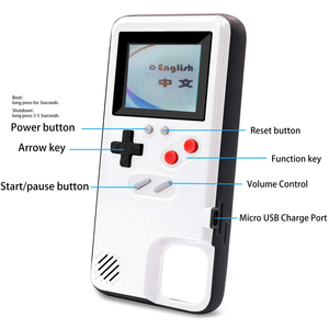 Housse de Console de jeu vidéo <span class=keywords><strong>Rechargeable</strong></span> pour i phone <span class=keywords><strong>13</strong></span> 12 pro Max, étui de téléphone de jeu rétro pour Game Boy - Product Image 4