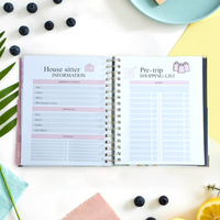 Carnet vierge en PP pour sublimation, mignon, A5, A4, B6, couverture spirale, logo personnalisé, fournitures scolaires et de bureau, journal personnalisé en gros