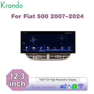 Krando - Autoradio Android de 12.3 Pulgadas para Automóvil, Unidad Principal para Fiat FIAT 500 2007-2014, Panel Digital, Navegación para Automóvil, Carplay Inalámbrico, GPS - Product Image 3