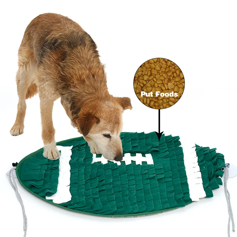 Üretici toptan taşınabilir besleme kaymaz köpek snuffle mat balık şekli