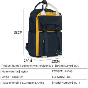 Custom Men High Quality Travel <b>Waterproof</b> <b>Backpack</b> School Bags <b>Waterproof</b> Nylon <b>Backpack</b> for Girls Nylon <b>Backpack</b> - Product Image 4