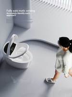 WC intelligent PLMR A5 moderne en céramique allongé avec commande vocale, chasse d'eau automatique, séchage à l'air, fixation au sol et évacuation en S